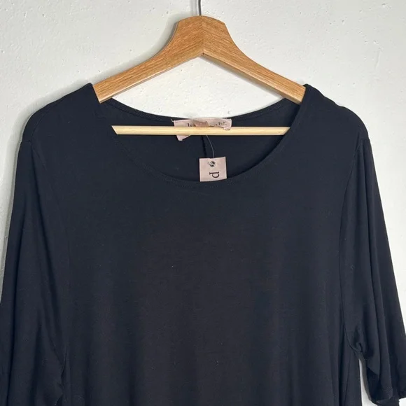 Philosophy Black Stretch Side Pocket Dress Size XL NWT - Picture 3 of 8